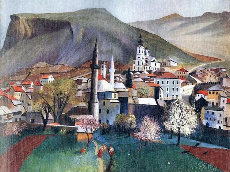Tivadar Kosztka Csontvary Springtime in Mostar china oil painting image